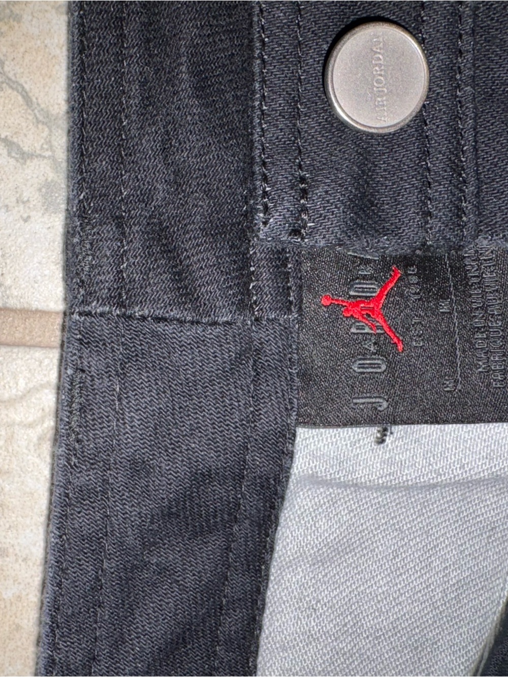 Jordan Black Maxi Skirt with Red Basketball Graphics - Picture 5 of 5